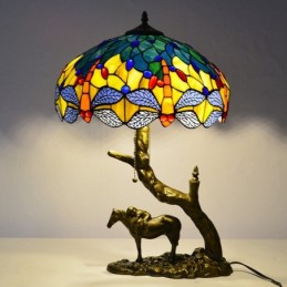 Stolová lampa z farebného...